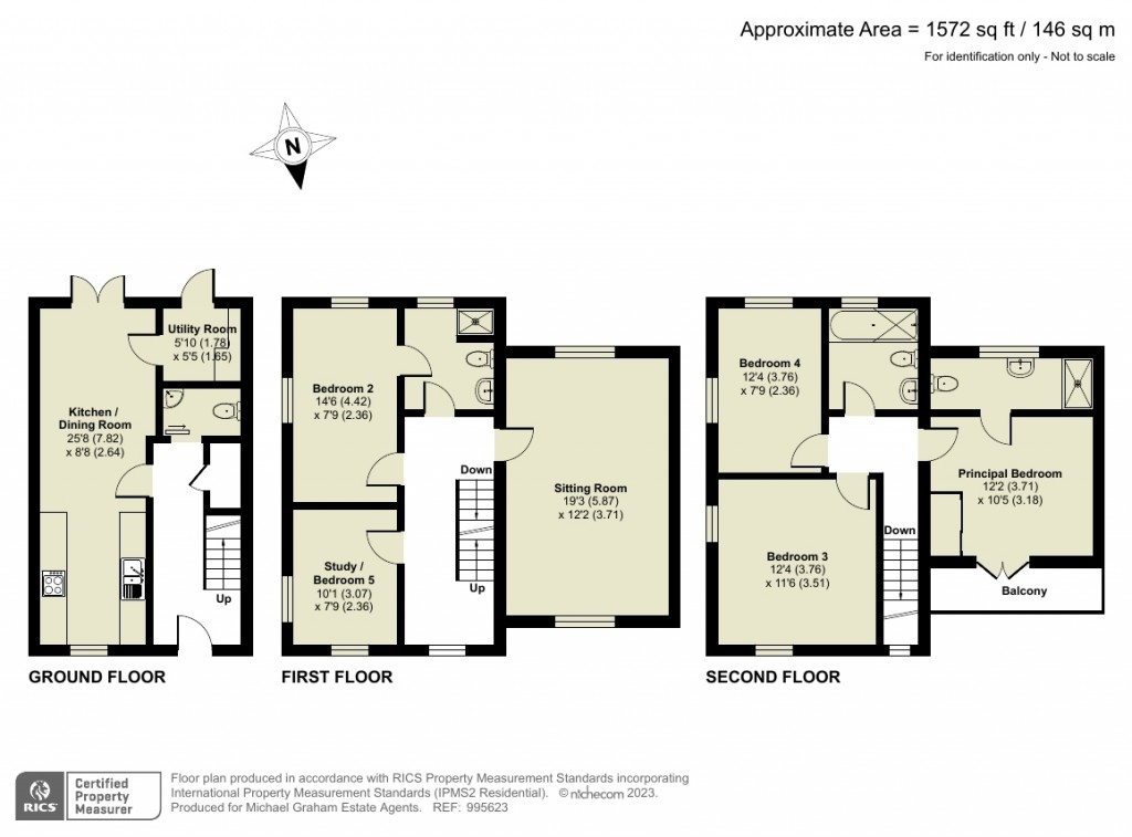 Floorplans For Windsor Castle Street, Brooklands, MK10