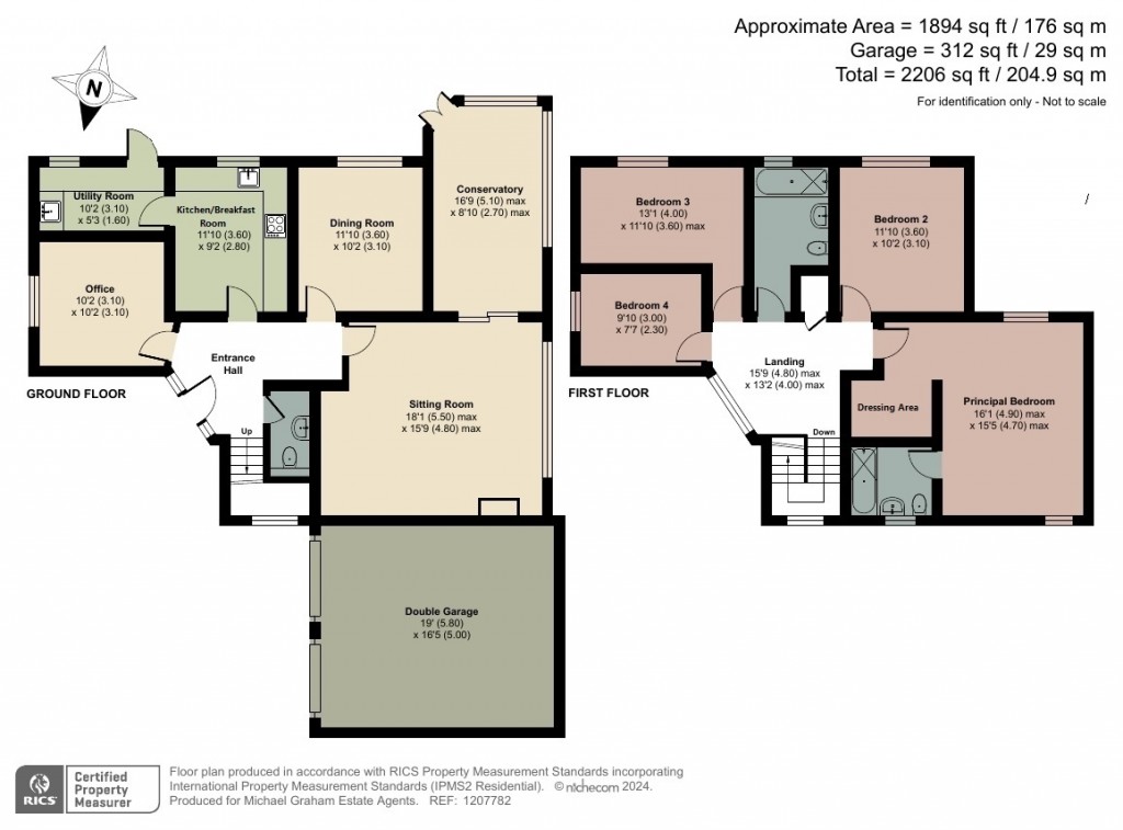 Floorplans For Sandbrier Close, Walnut Tree, MK7