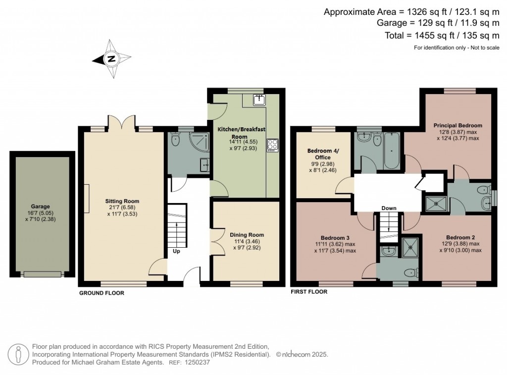 Floorplans For Girton Way, Bletchley, MK3