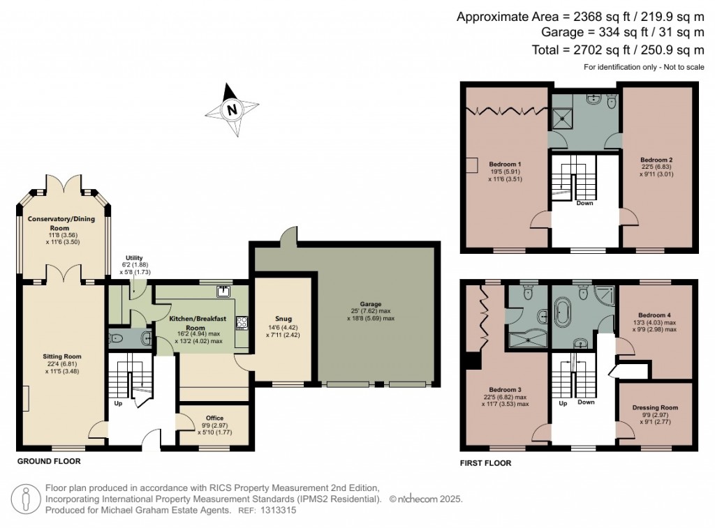 Floorplans For Walbank Grove, Shenley Brook End, MK5