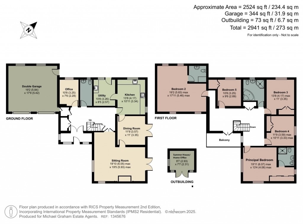 Floorplans For Rosemary Court, Walnut Tree, MK7