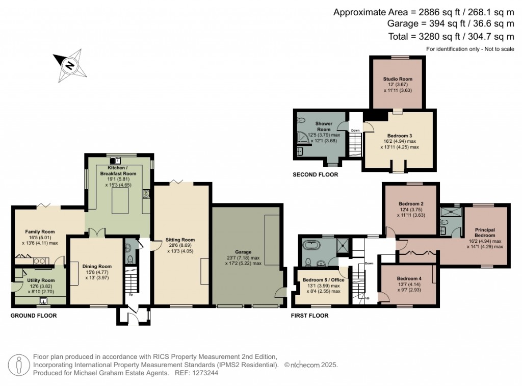 Floorplans For Wood End Lane, Moulsoe, MK16