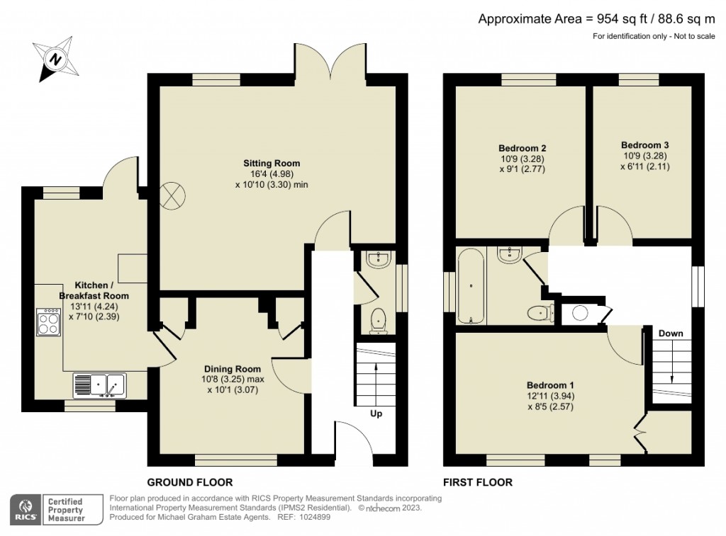 Floorplans For Manor Road, Newport Pagnell, MK16
