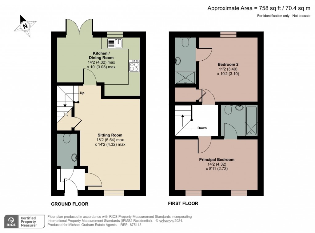 Floorplans For Salmons Yard, Newport Pagnell, MK16