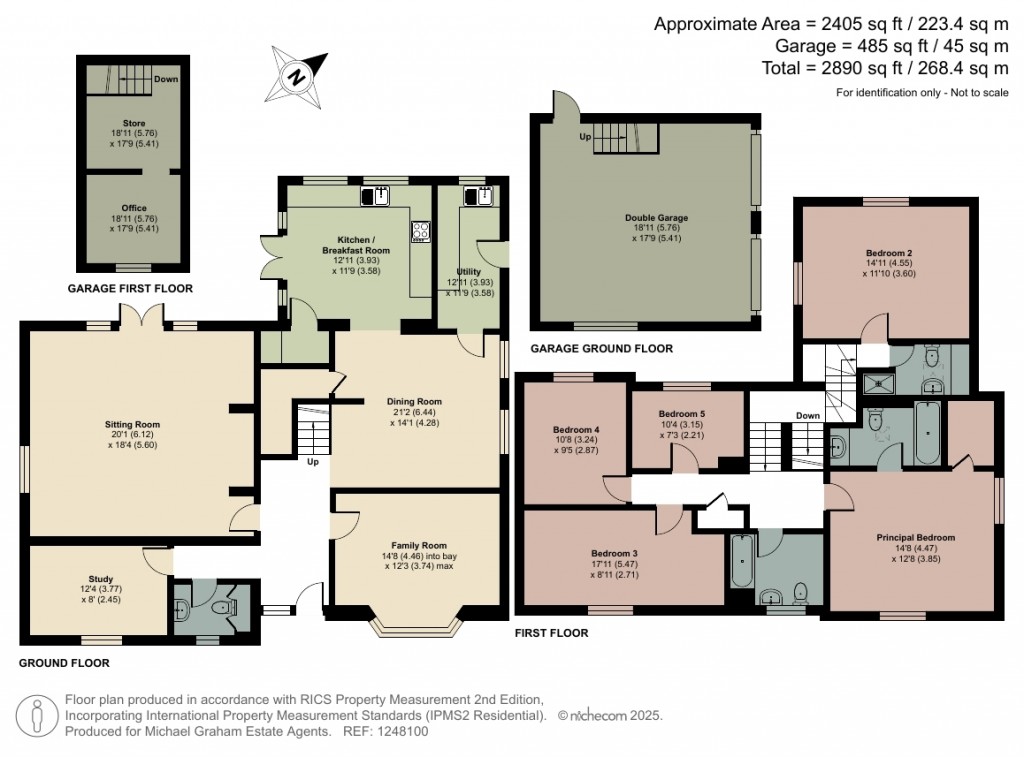 Floorplans For Higham Cross Road, Hanslope, MK19
