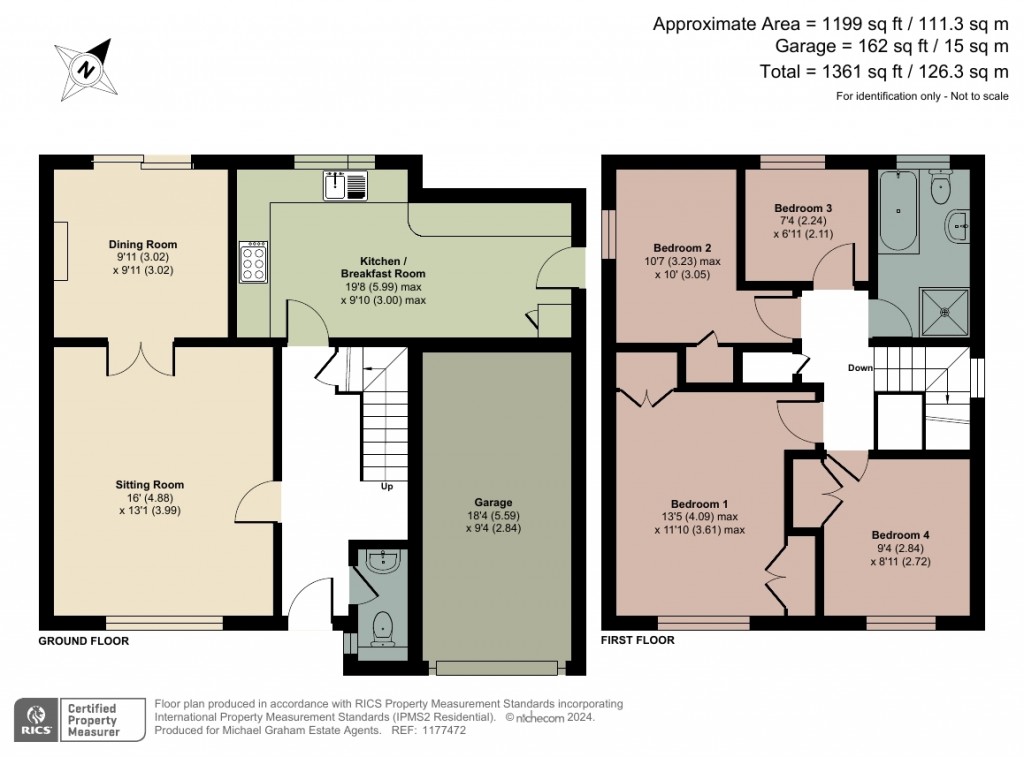 Floorplans For Byron Close, Towcester, NN12