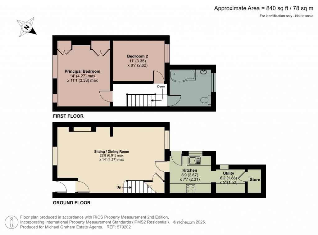 Floorplans For Priory Street, Newport Pagnell, MK16