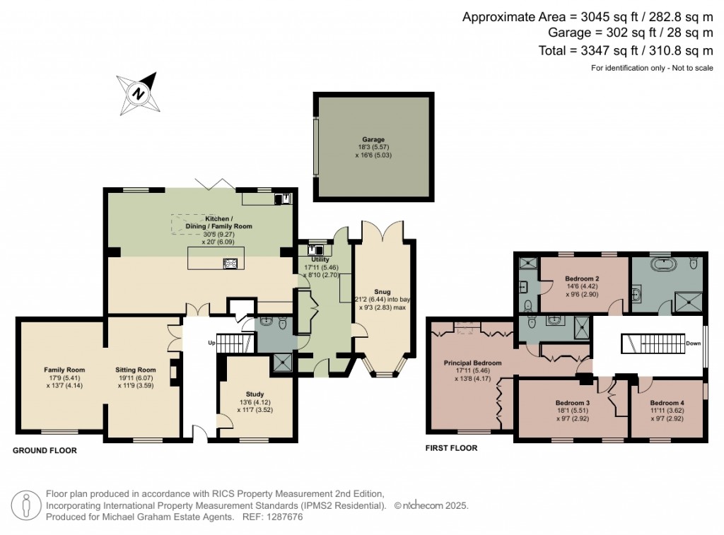 Floorplans For Hall Close, Harrold, MK43