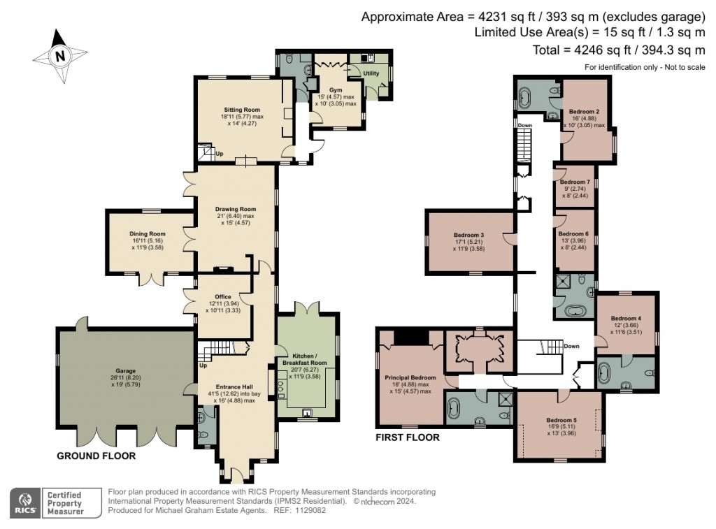 Floorplans For Upper Harlestone, Northamptonshire, NN7
