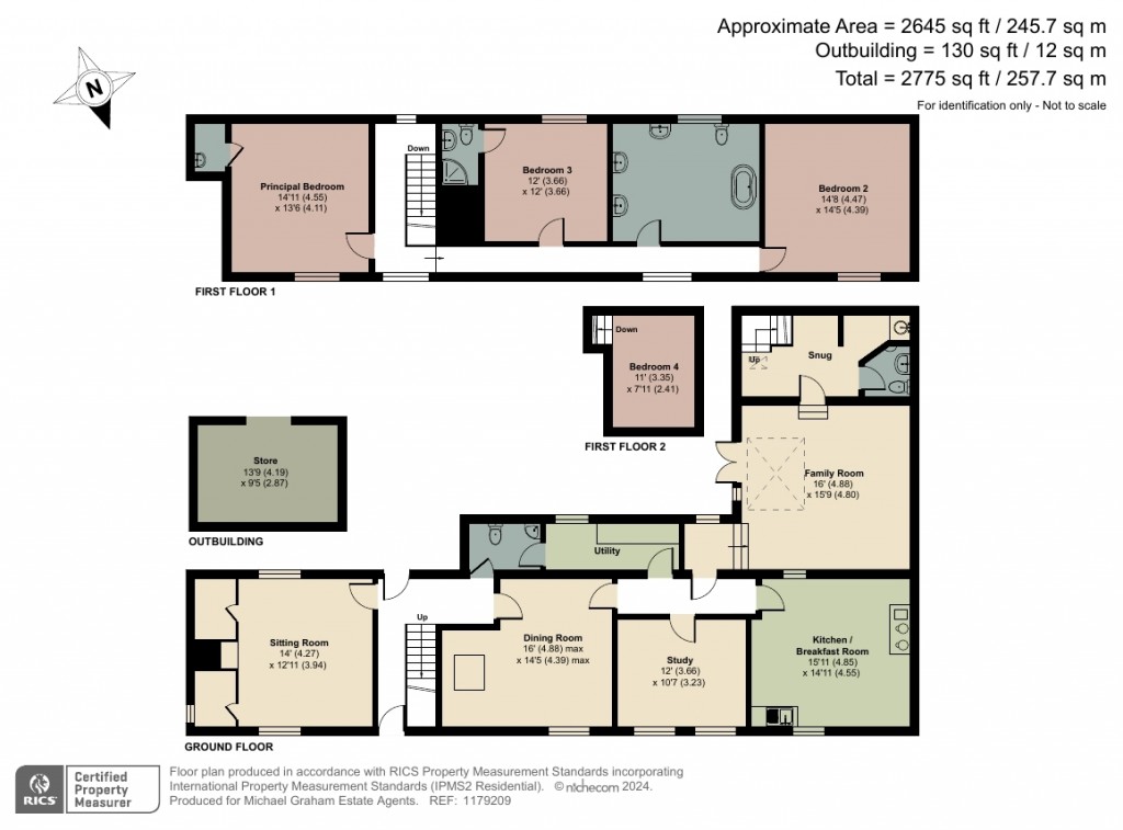 Floorplans For Regent Street, Finedon, NN9
