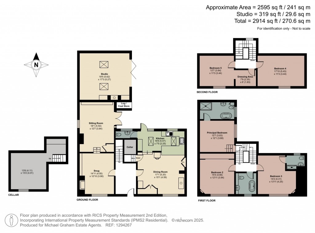 Floorplans For High Street, Finedon, NN9