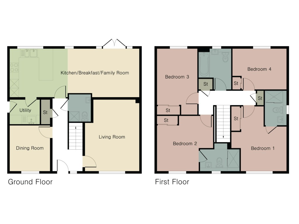 Floorplans For Land At Moreton Road, Buckingham, MK18