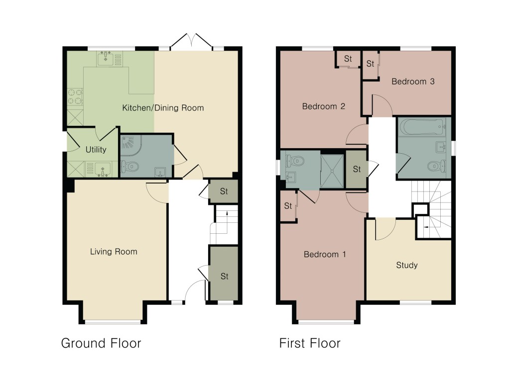 Floorplans For Land At Moreton Road, Buckingham, MK18