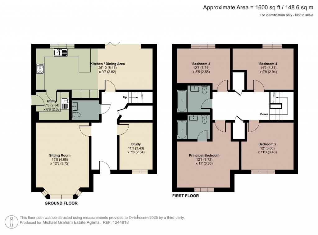 Floorplans For Osier Way, Buckingham, MK18