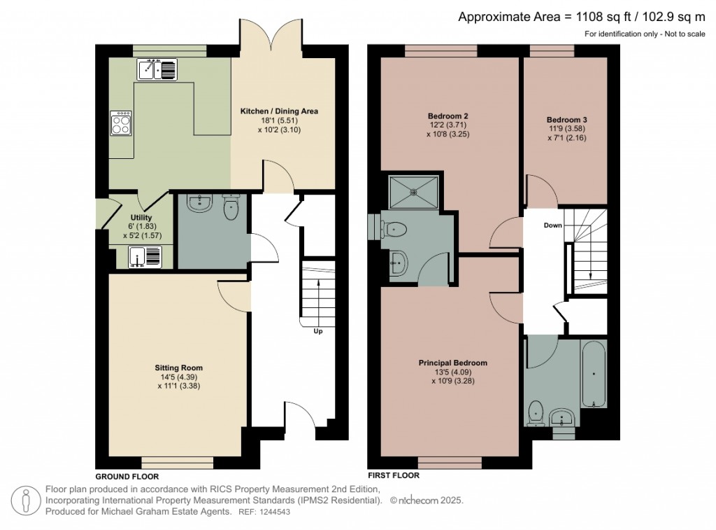 Floorplans For Osier Way, Buckingham, MK18