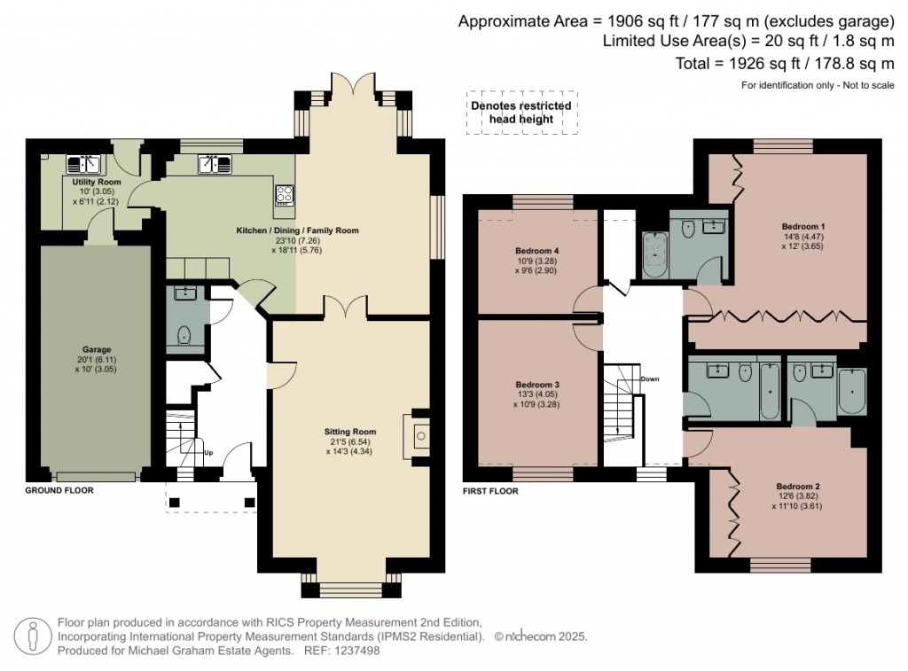 Floorplans For New Road, Dinton, HP17