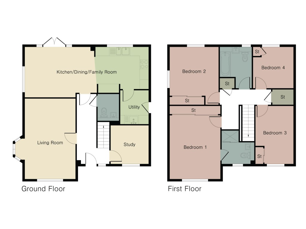 Floorplans For Land At Moreton Road, Buckingham, MK18