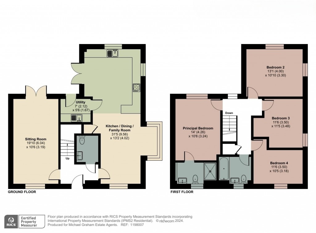 Floorplans For School Lane, Roxton, MK44