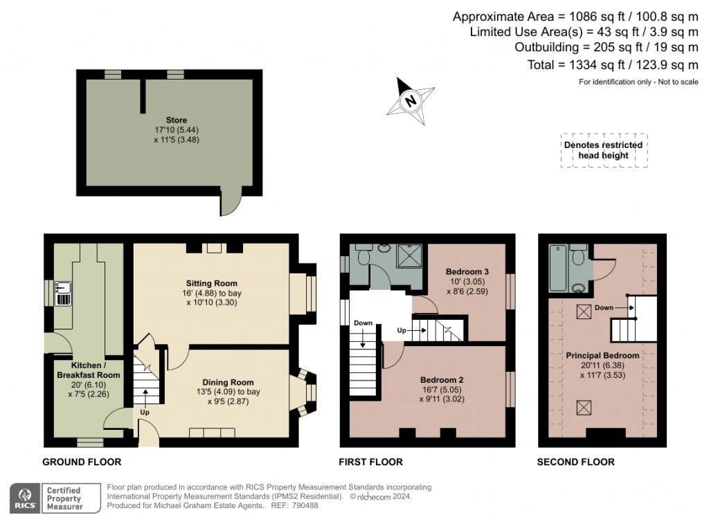 Floorplans For High Street, Weston Underwood, MK46