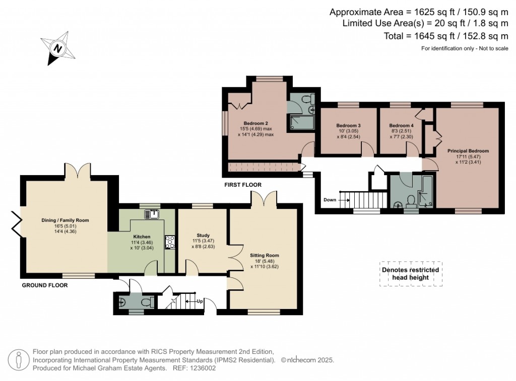 Floorplans For Cranes Close, Turvey, MK43