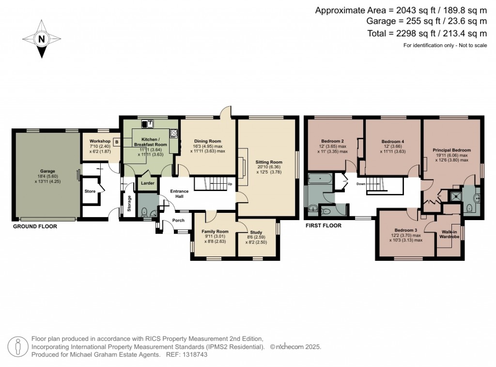 Floorplans For School Lane, Harrold, MK43