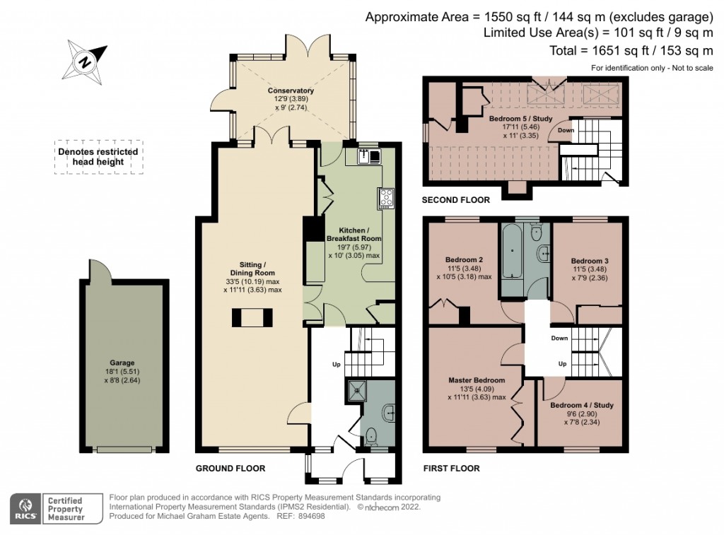 Floorplans For Church Lane, Lacey Green, HP27