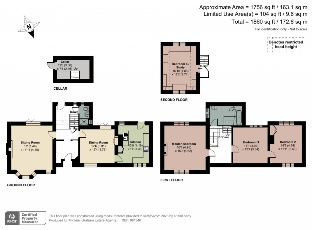 Floorplans For High Street, Lane End, HP14