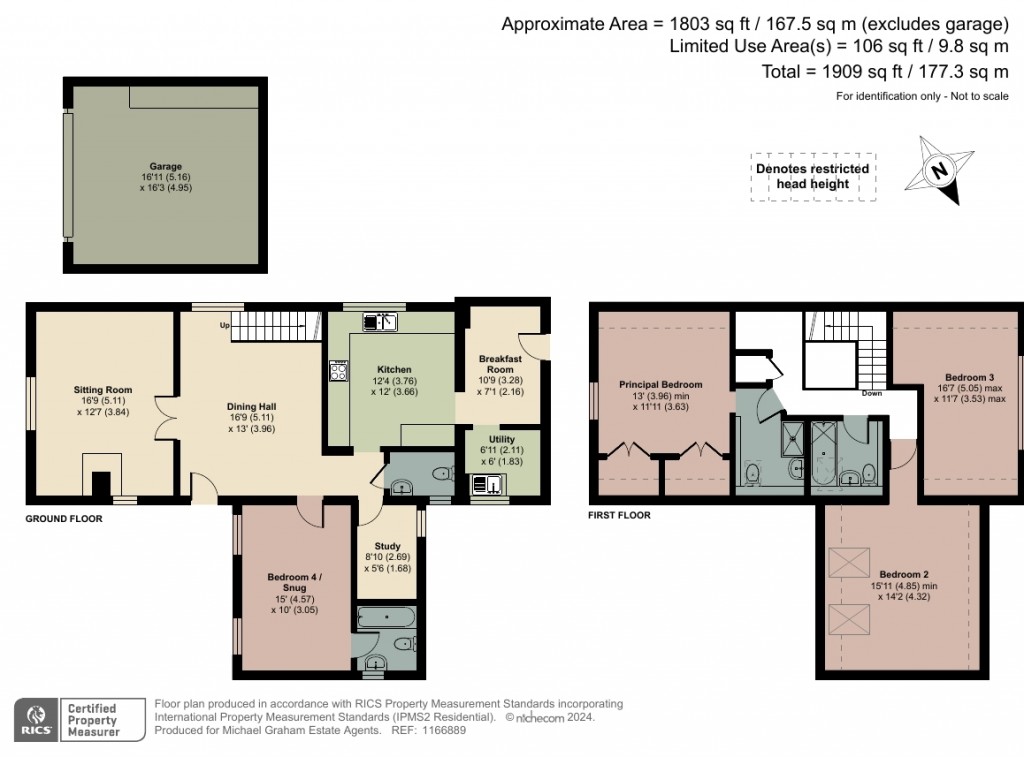 Floorplans For Chalkshire Road, Butlers Cross, HP17