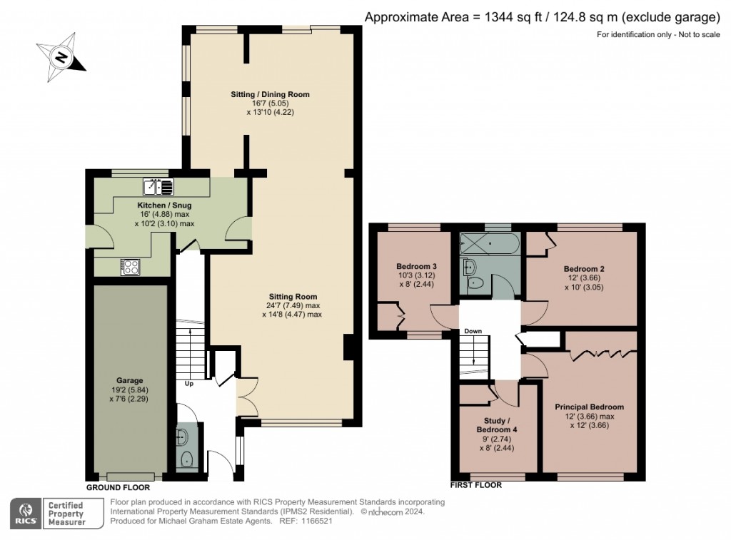 Floorplans For Dovecote Close, Monks Risborough, HP27