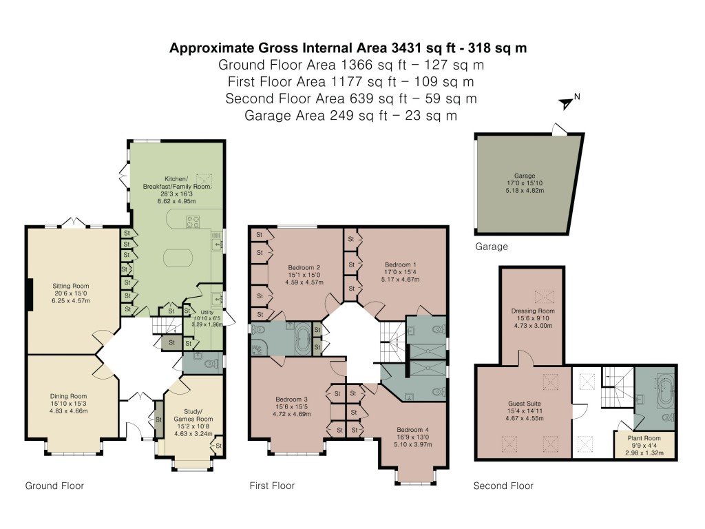 Floorplans For Kingswood Road, Penn and Tylers Green, HP10