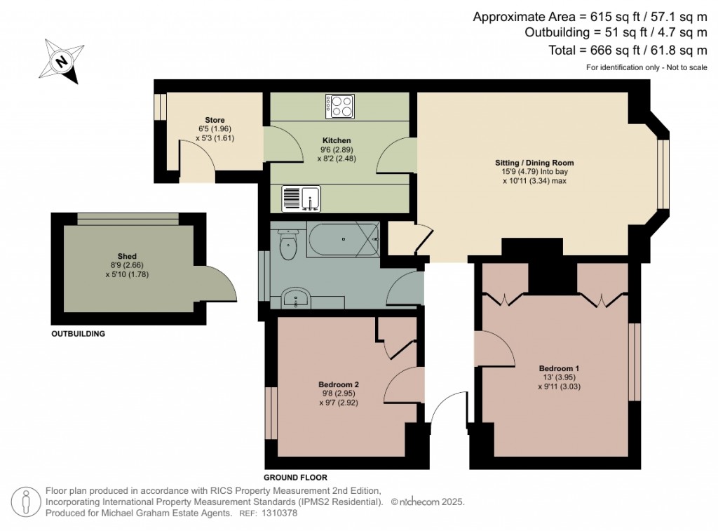 Floorplans For Oak Road, Princes Risborough, HP27