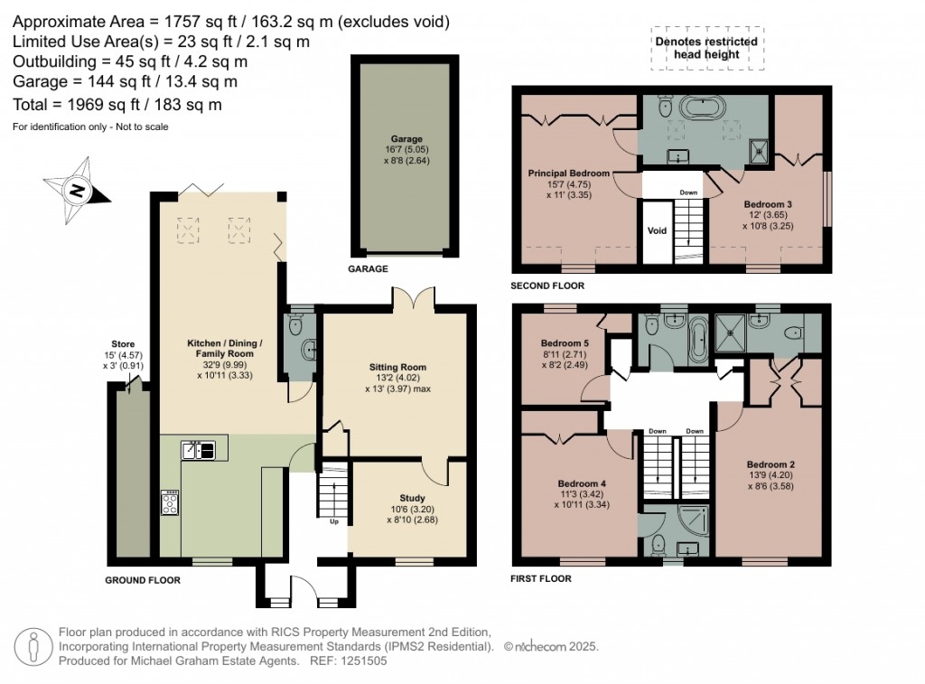 Floorplans For Harlow Crescent, Oxley Park, MK4