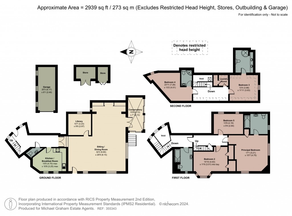 Floorplans For Little Horwood Manor, Little Horwood, MK17