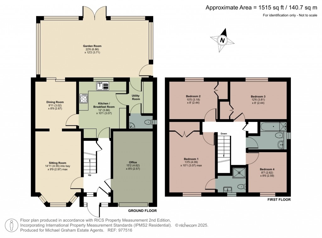 Floorplans For Orbison Court, Crownhill, MK8