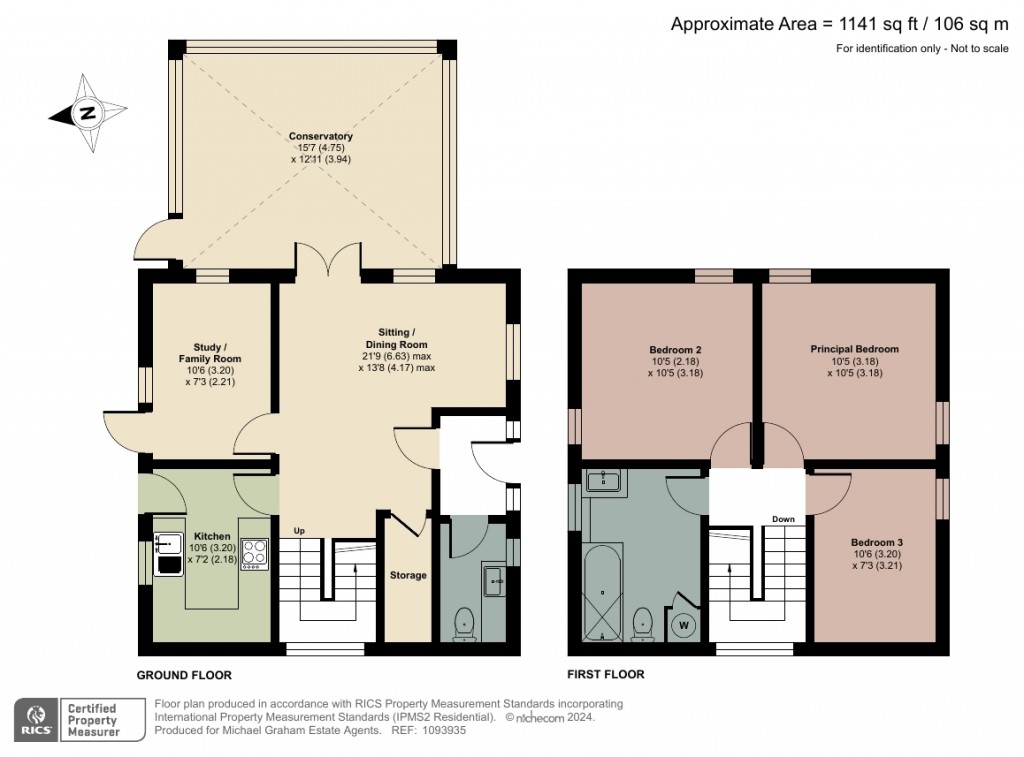 Floorplans For The High Street, Two Mile Ash, MK8