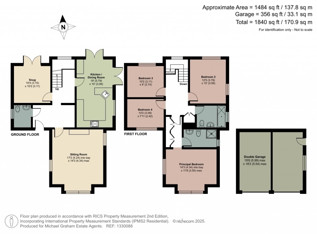 Floorplans For Fortescue Drive, Shenley Church End, MK5