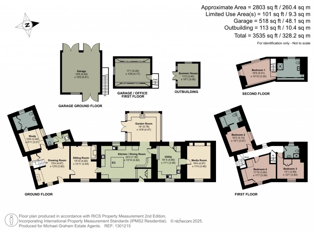 Floorplans For Kiln Lane, Litchborough, NN12