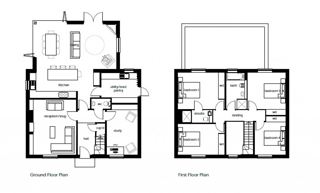 Floorplans For Bozenham Mill Road, Ashton, NN7