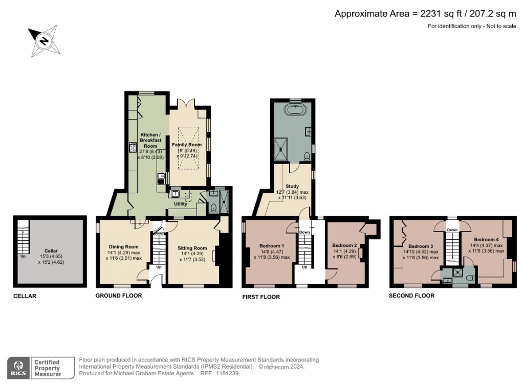 Floorplans For High Street, Greens Norton, NN12