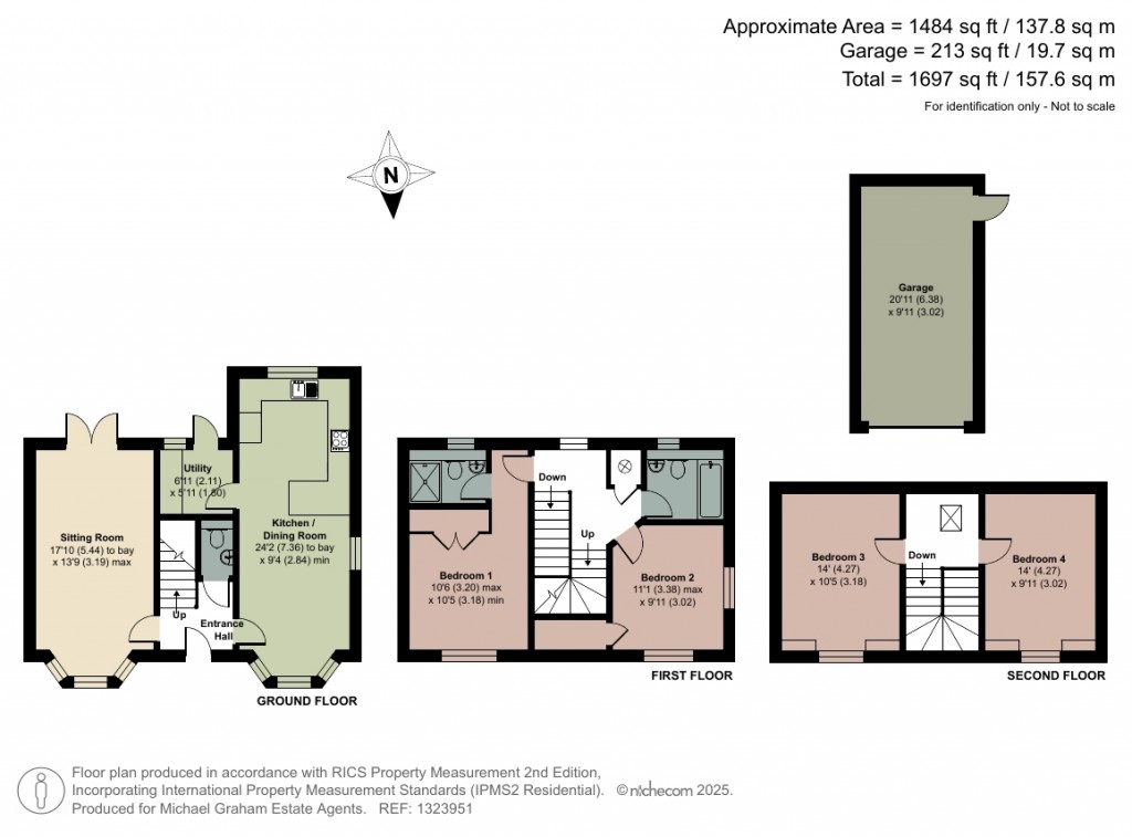 Floorplans For Rose Acre Close, Weedon, NN7