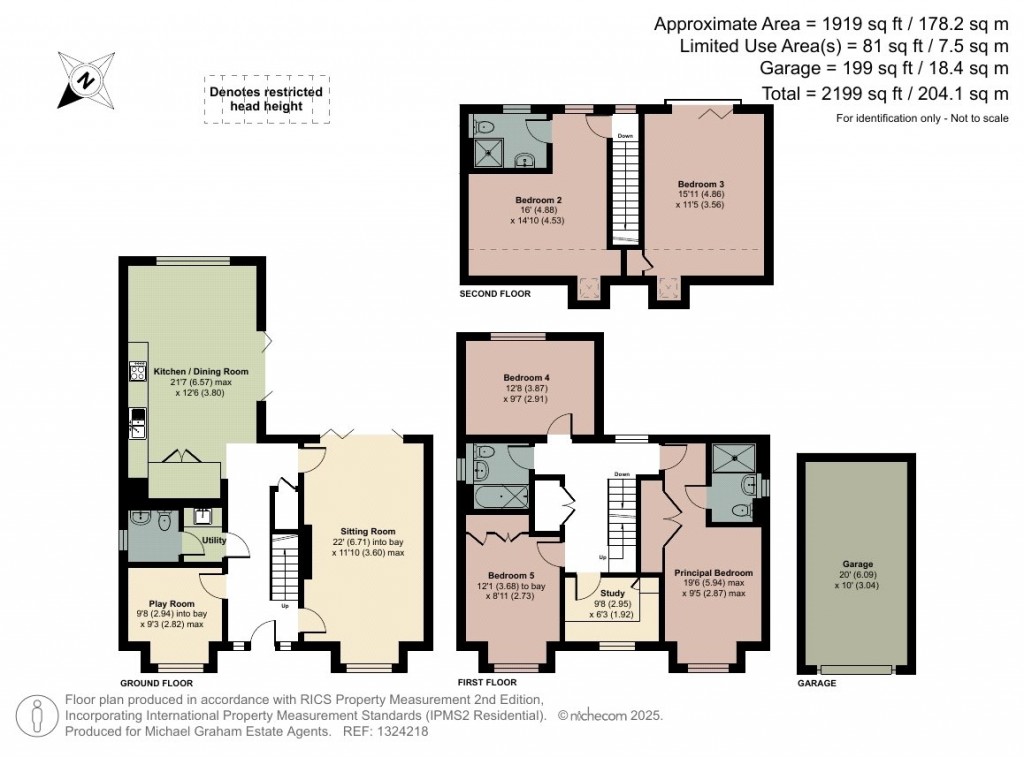Floorplans For Blind Pond Lane, Bow Brickhill, MK17